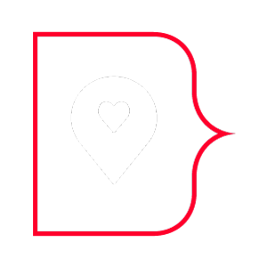 Standort & Identität Standort-Pin mit Herz – Symbol für regionale Verbundenheit